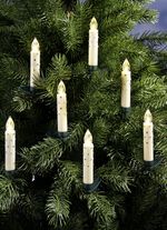 Draadloze kerstboomkaarsenset, 20 stuks CRÈME