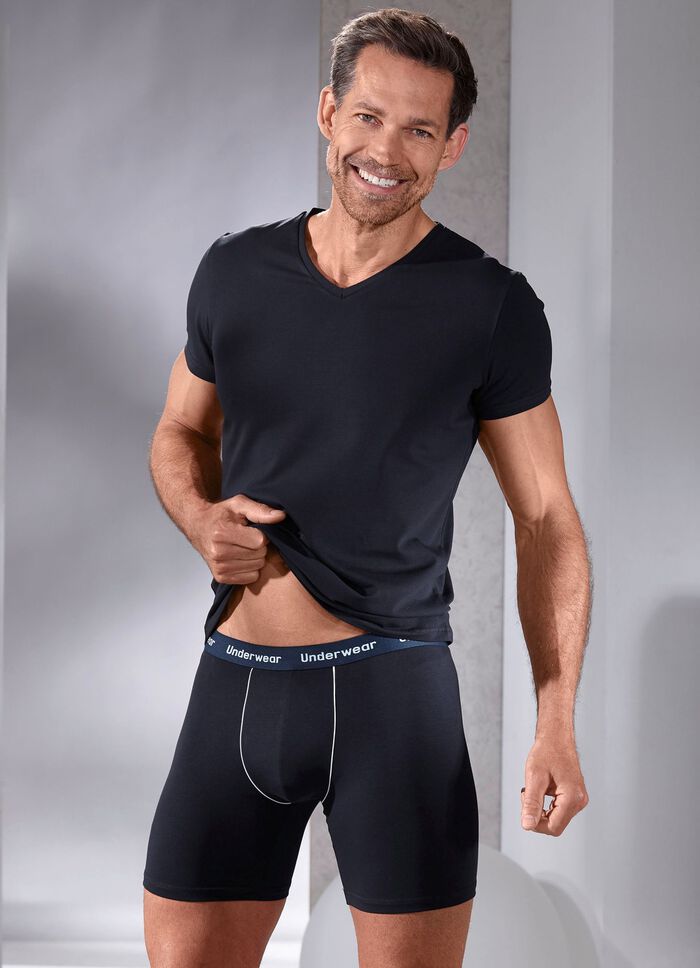 Set van twee T-shirts met V-hals 