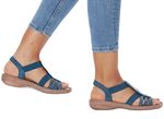 Rieker sandaal met strass steentjes JEANSBLAUW