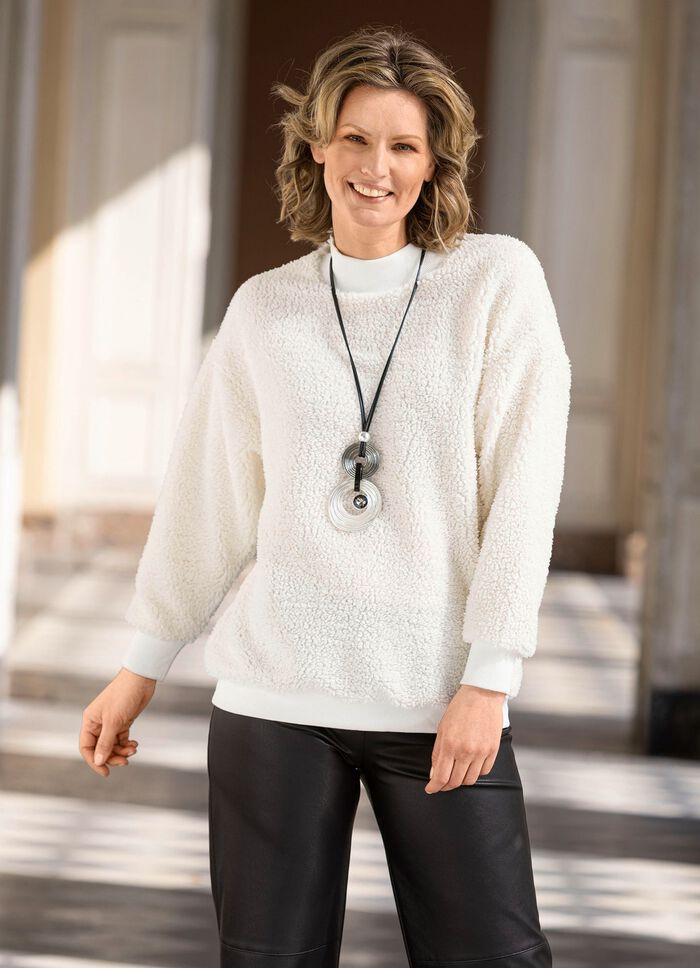 Sweatshirt met ronde hals 