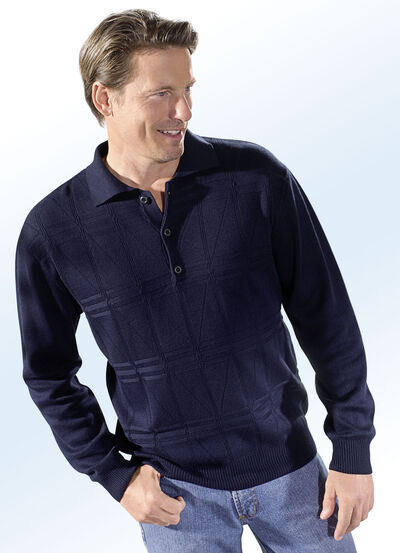 Polotrui met korte knoopsluiting in 3 kleuren 