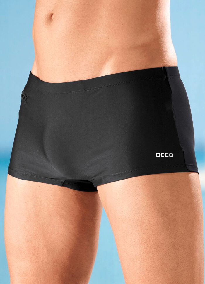 Set van twee boxy zwembroeken met ritszak 