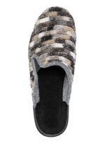 Slippers gemaakt van textielmateriaal met een patroon GRIJS-MULTICOLOR