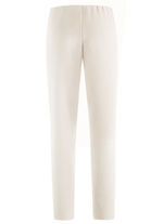 Enkellange broek met een getailleerde tailleband BEIGE