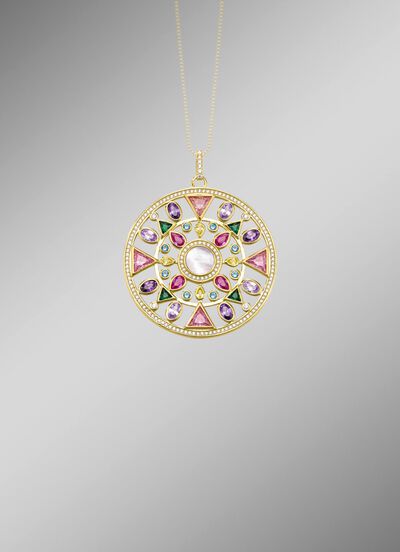 Elegante hanger met echte abalone parelmoer 