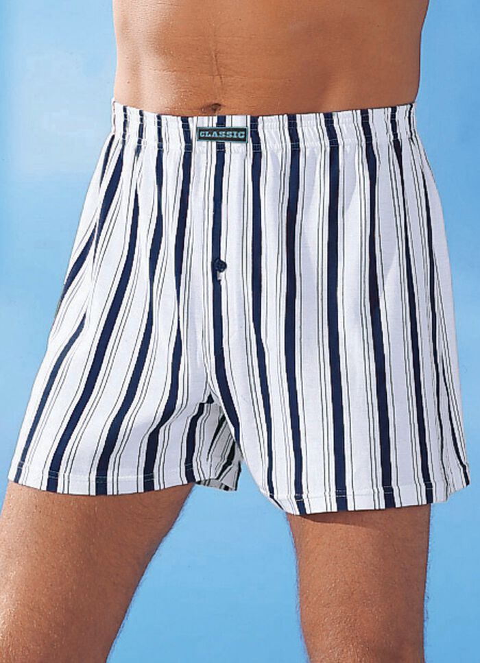 Set van vier boxershorts, bont gestreept 