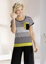 Aantrekkelijk overhemd met gestreept dessin 