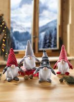 Elfen van katoen en vilt, set van 4 