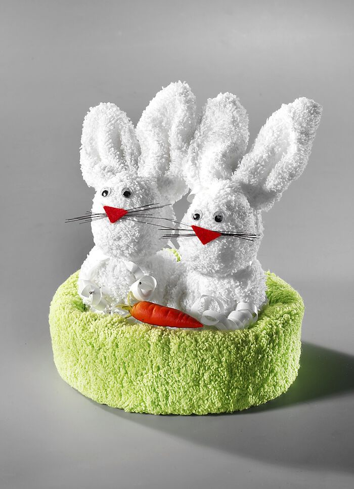 Handdoekenset hazenpaar 