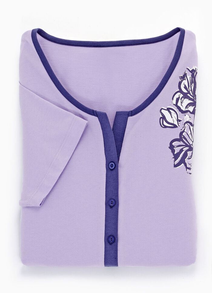 Twee-pack nachthemden met kortere pasvorm 