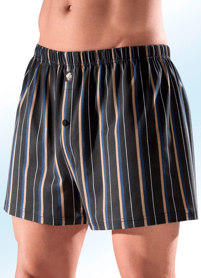 Set van vier boxershorts met streepmotief 