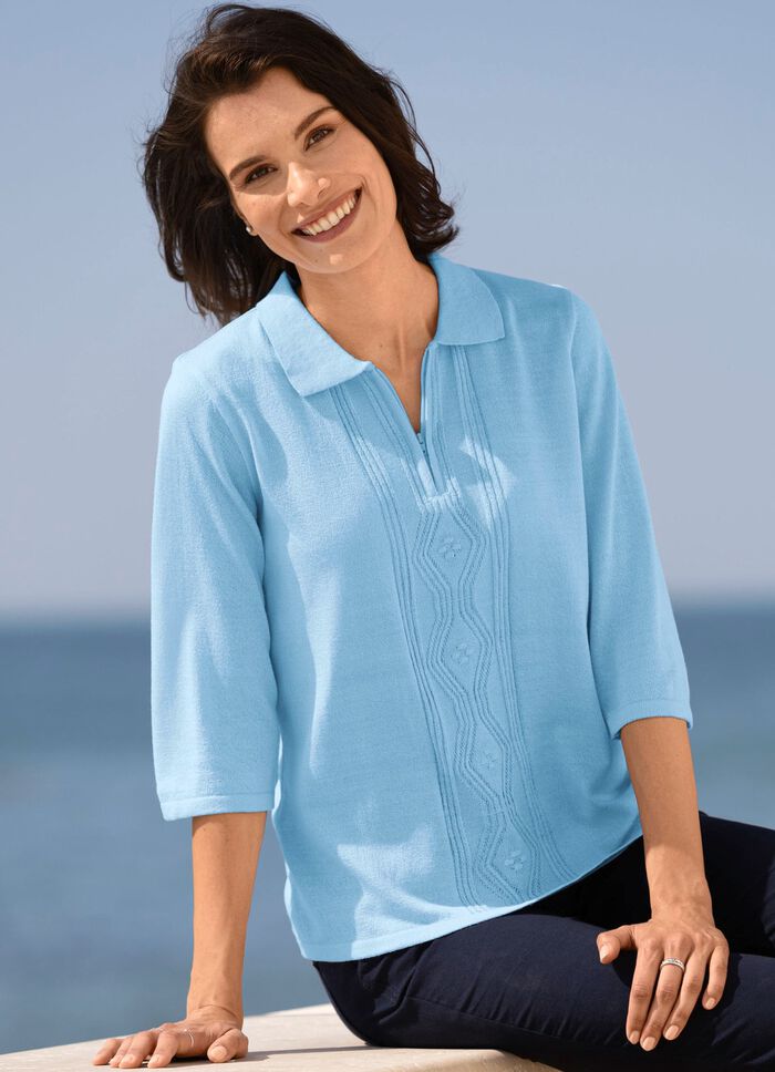 Trui van fris&eacute;garen BLAUW