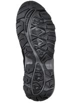 Enkellaarsjes met rubberen inzetstukken ZWART