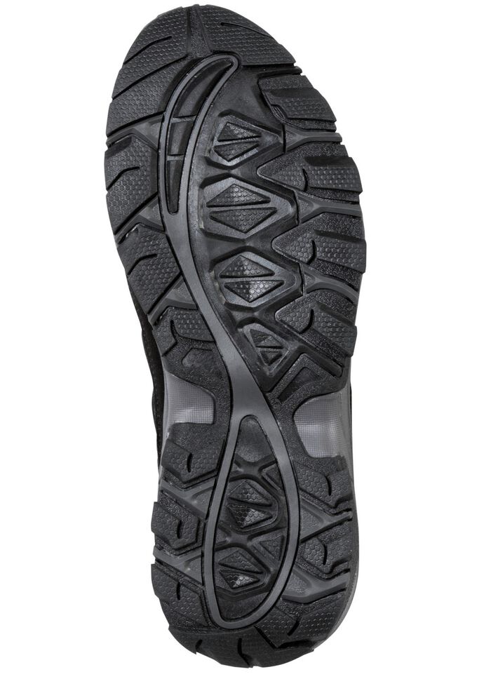 Enkellaarsjes met rubberen inzetstukken ZWART