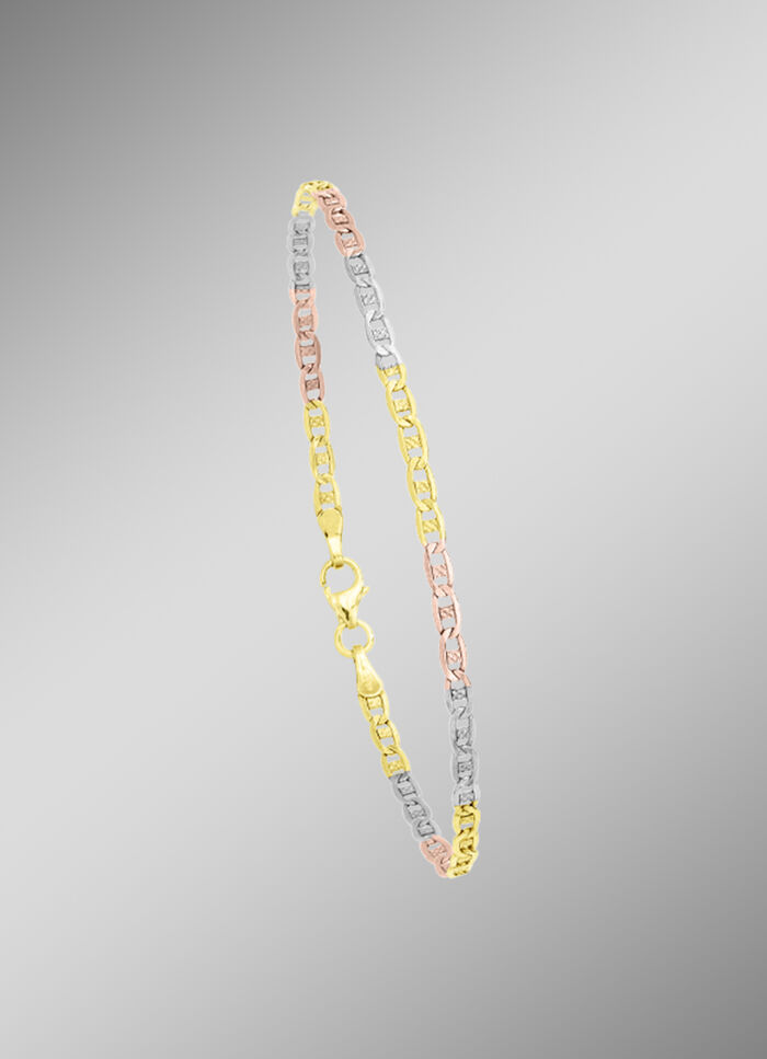 Elegante set in driekleur, met karabijnhaak 