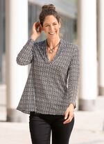 Shirt in licht uitlopende vorm in 2 kleuren 