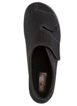 Klittenbandschoen van elastisch textielmateriaal 