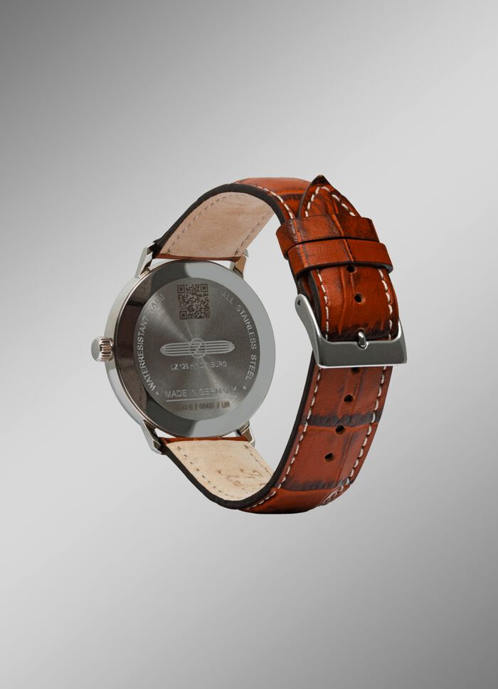 Herenhorloge Zeppelin 8042-5 met Zwitsers uurwerk 