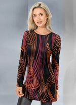 Gebreide tuniek in jacquarddessin 