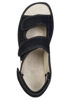 Comfortabele herenpantoffels met klittenbandsluiting SCHWARZ