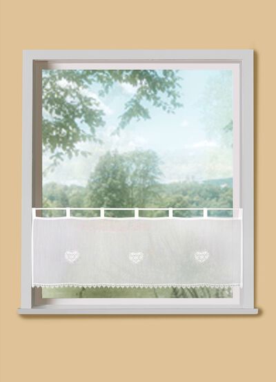 Korte jaloezie&euml;n met gehaakte randen 