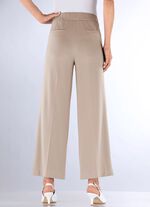 Enkellange broek met wijde pijpen  