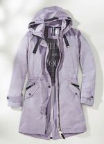 Parka met decoratief lint 