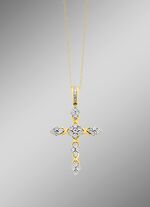 Edele kruishanger met diamanten 