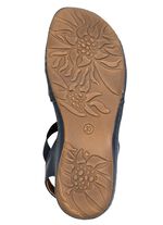 Gemini, modieuze damessandalen, wijdte G, met bloemenapplicaties 