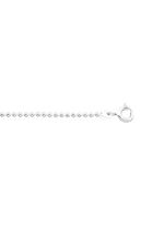 Zilveren bolletjesketting 