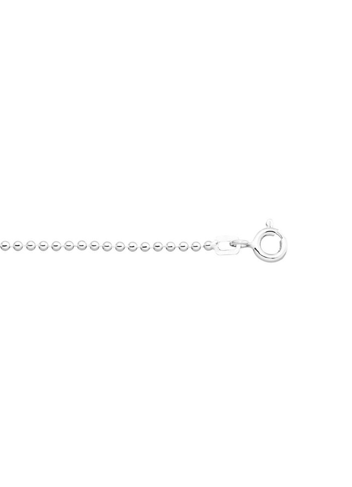 Zilveren bolletjesketting 