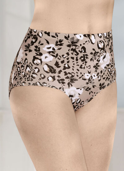 Laurina vierpack slips met mooi printdessin 