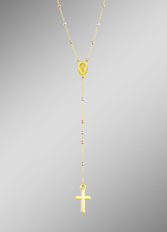 Kruisketting in driekleur 