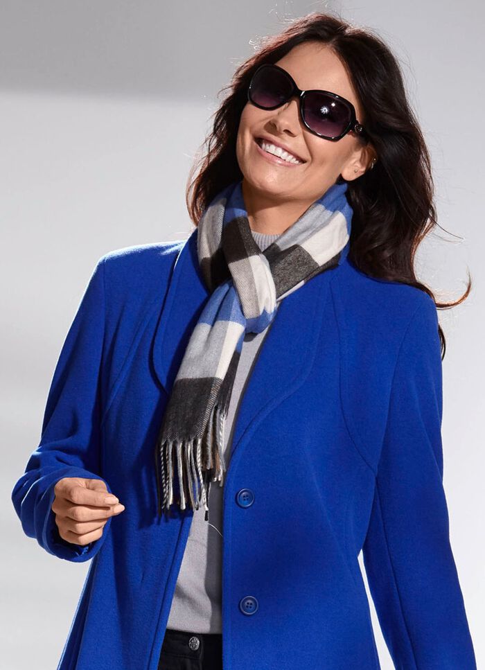 Sjaal met ruitjesmotief 