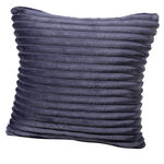 Zachte corduroy kussenhoes DONKERBLAUW