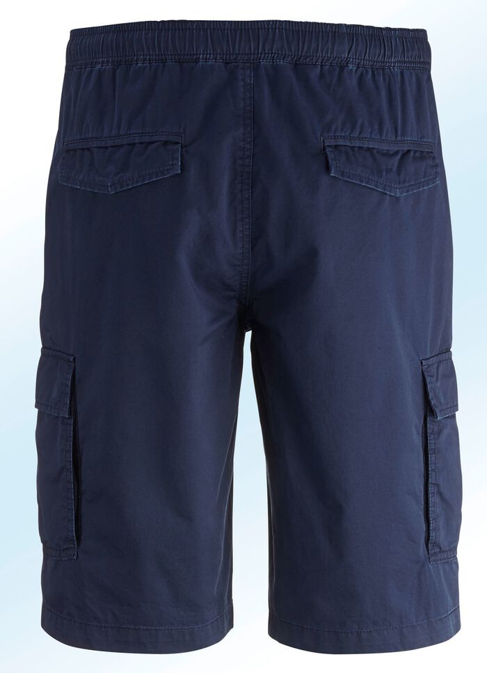 Bermuda met cargozakken in 3 kleuren MARINE