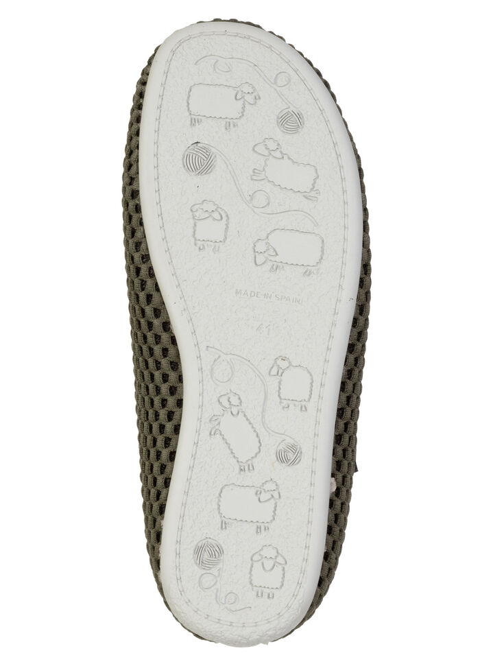 Lichtgewicht herenpantoffels met uitneembaar voetbed KHAKI