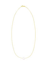 Filigraan ankerketting met gekweekte zoetwaterparels 