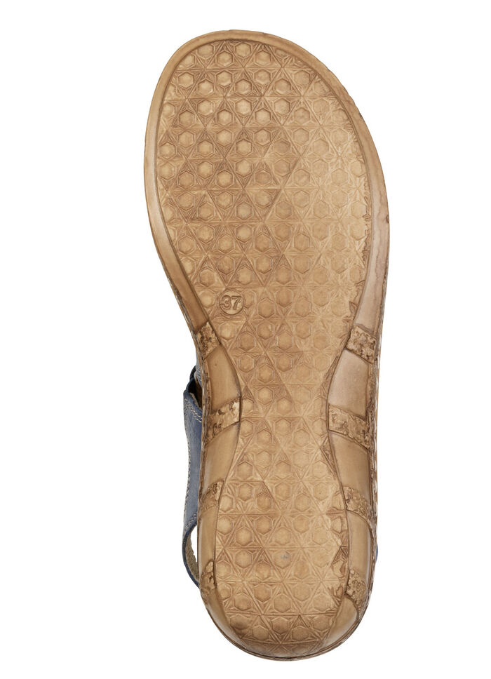 ELENA EDEN, klassieke damessandalen, breedte G, met klittenbandsluiting BLAU