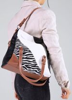 Collezione Alessandro tas met zebra-design 