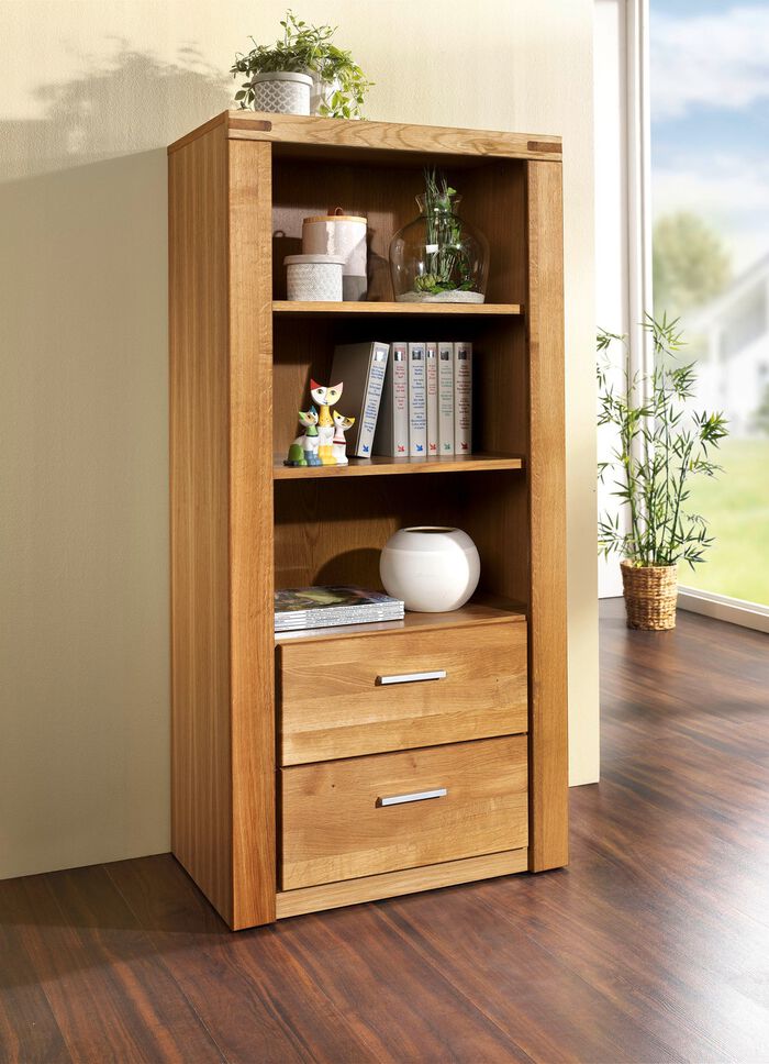 Plank met massief houten fronten WILD EIKEN