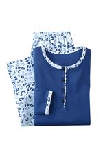 Twee-pack pyjama's met lange mouwen en knoopsluiting 