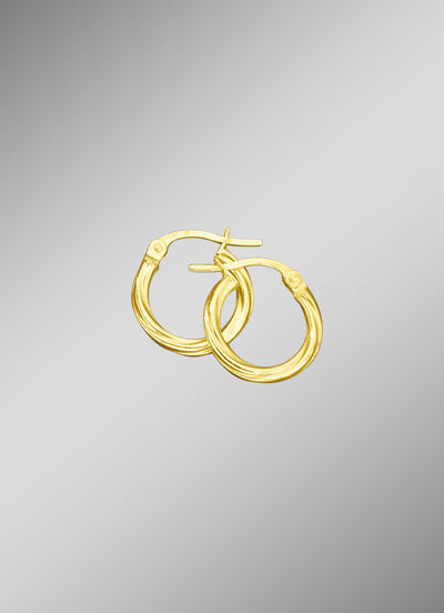 Creolen met gedraaide structuur 