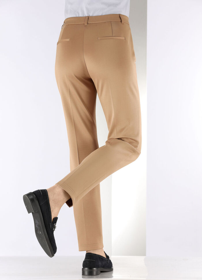 Elegante glinsterende broek KAMEEL