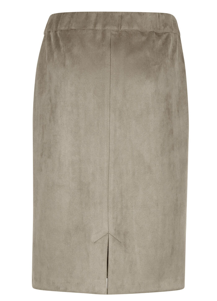 Rok in suède-look 
