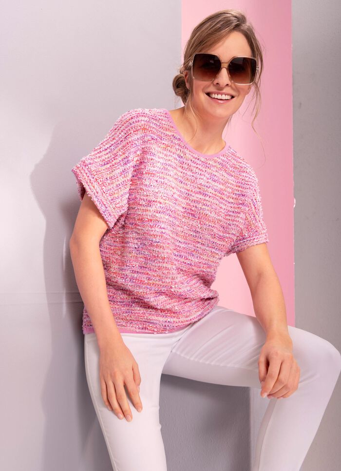 Trui met hoogwaardig effectgaren 