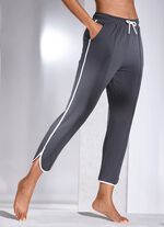 Broek met contrastband ANTHRAZIT