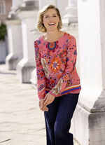 Tuniek met leuke randprint 