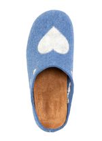 Laurina, klassieke damespantoffels, met uitneembaar voetbed KORNBLAU