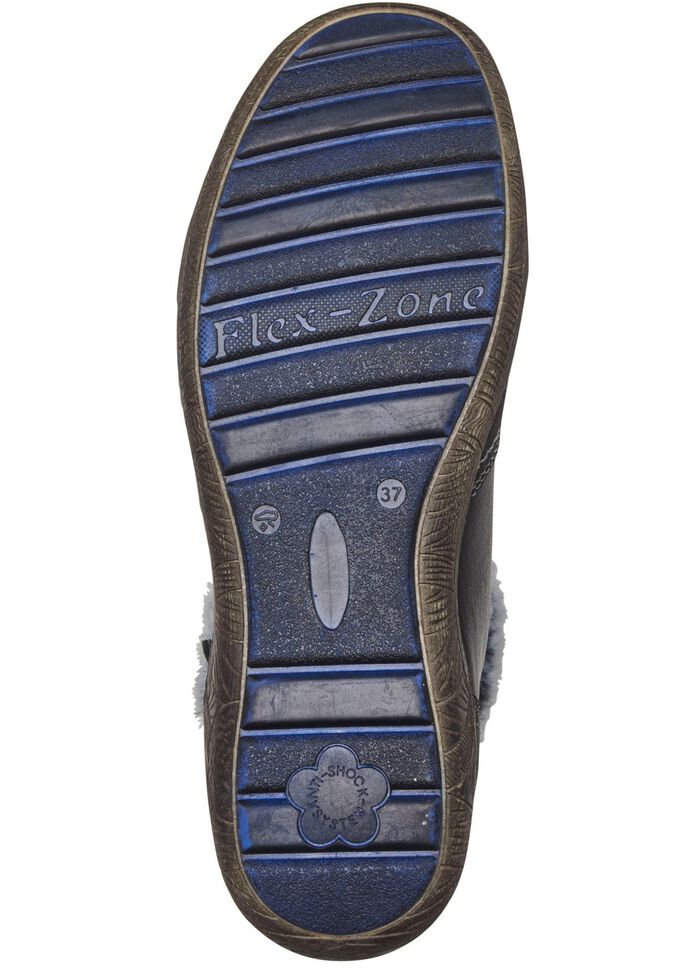 ELENA EDEN laarsje met grijze pluche kraag 